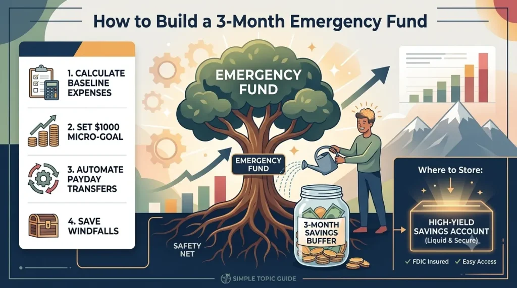 How to Build a 3 Month Emergency Fund A Step by Step for Beginners