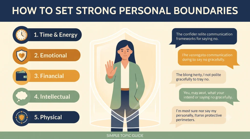 How to Set Strong Personal Boundaries A Guide to Saying No Gracefully
